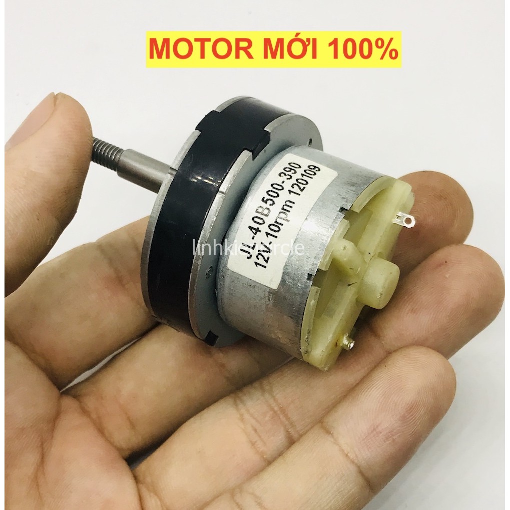 Motor mô tơ giảm tốc mini 500 bánh răng kim loại 6v - 12v tốc độ chậm 5 - 10 vòng trục ren - LK0330