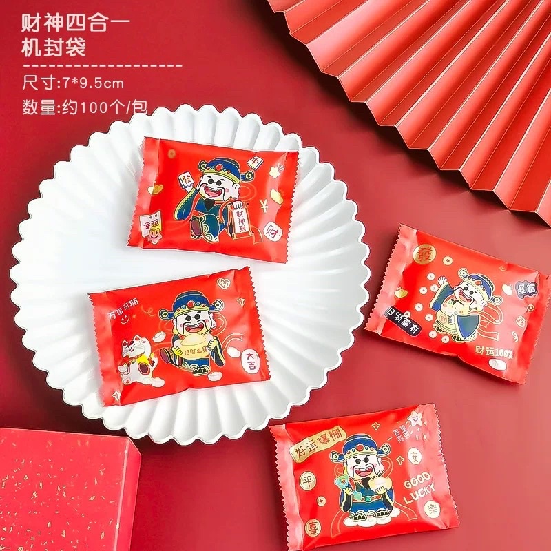 set 50 túi hàn miệng đựng bánh kẹo lễ Tết