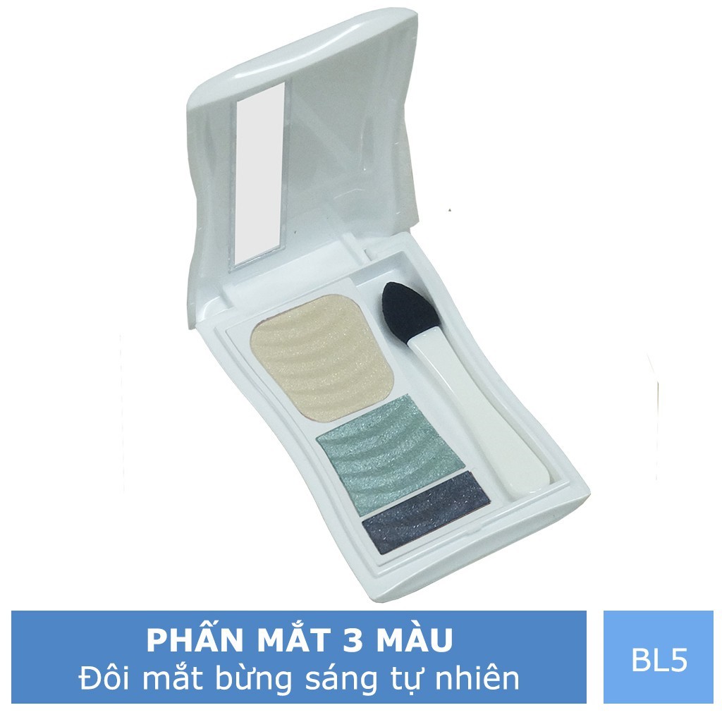 PHẤN MẮT 3 MÀU TRANG ĐIỂM FASIO PURE BRIGHT EYES