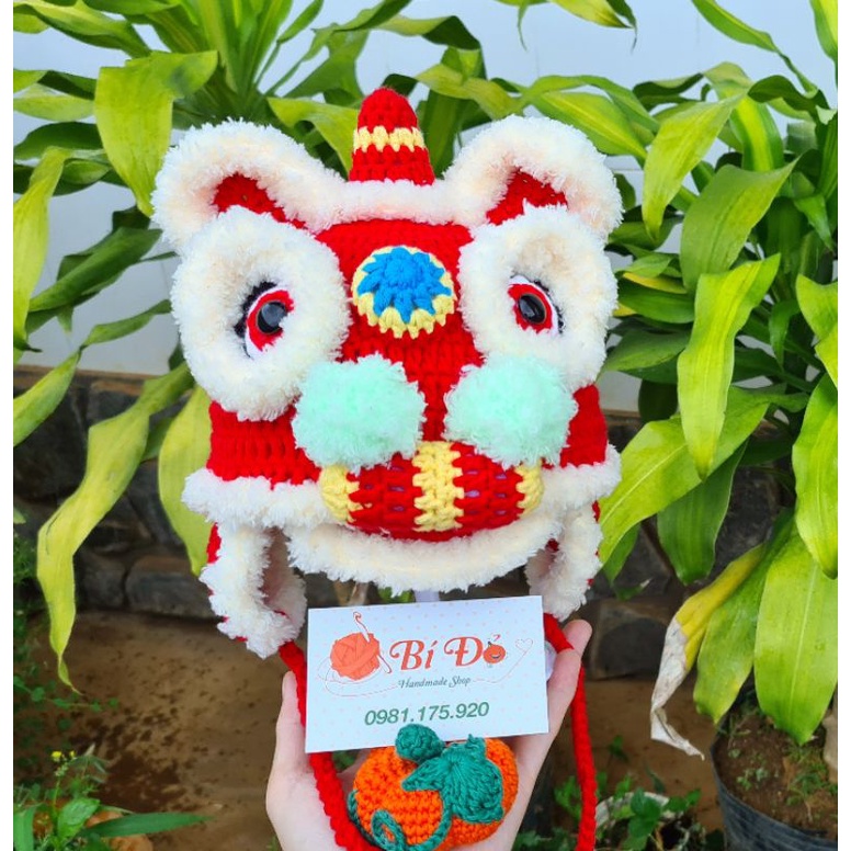 Nón con Lân cho bé bằng len!