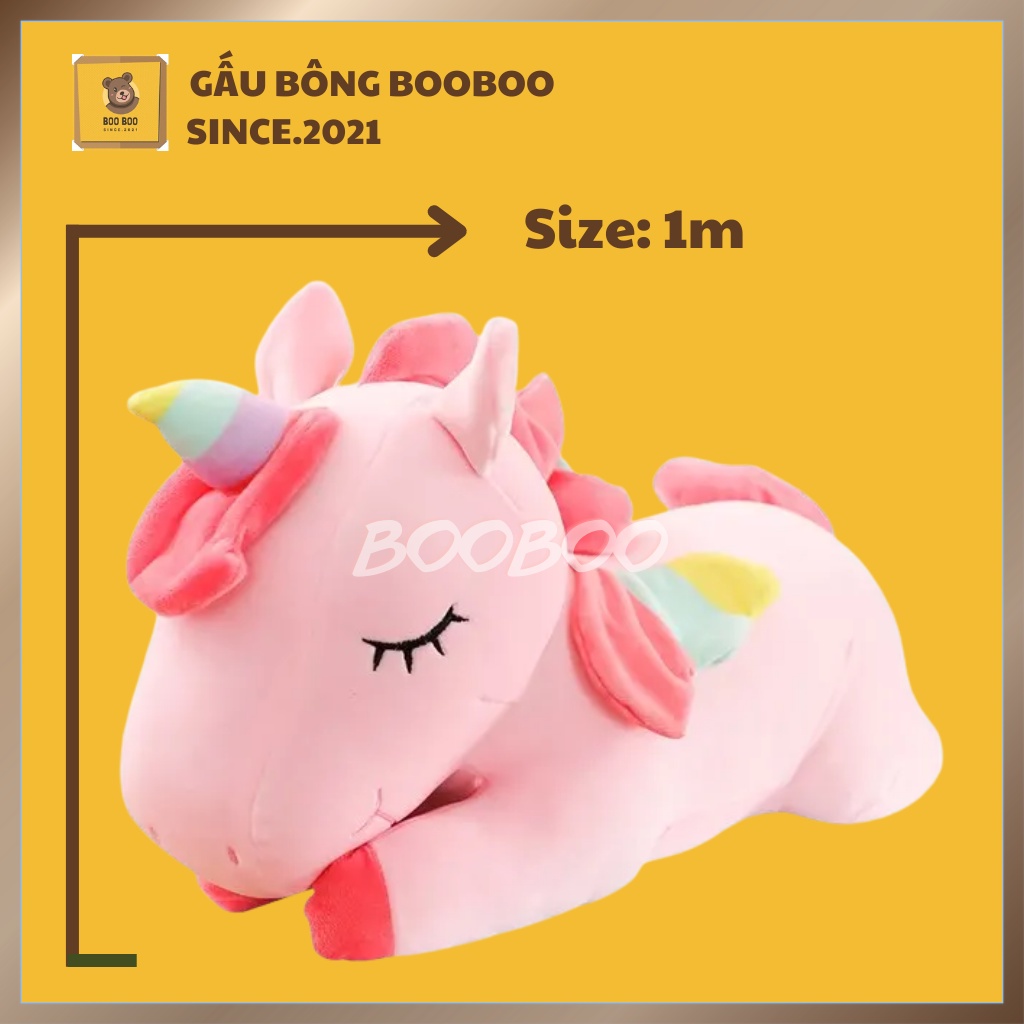 Gấu Bông Kì Lân - Gấu Ôm Ngựa Pony Dáng Nằm Dễ Thương -  gaubongbooboo
