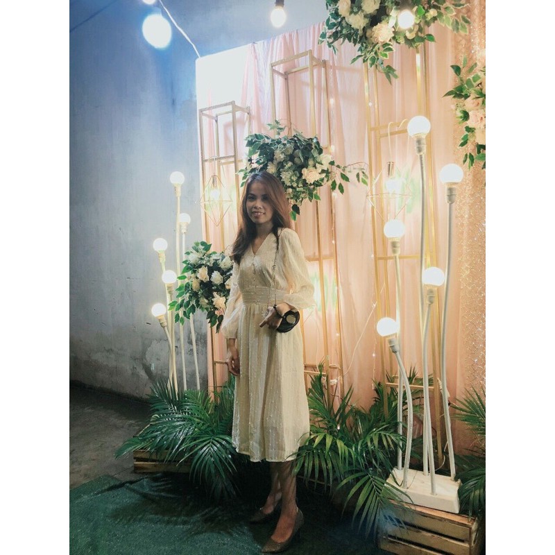 [Sẵn/ hình thật] Váy trắng ngà công chúa tay bồng mẫu mới năm 2020. Đầm ren cao cấp | BigBuy360 - bigbuy360.vn