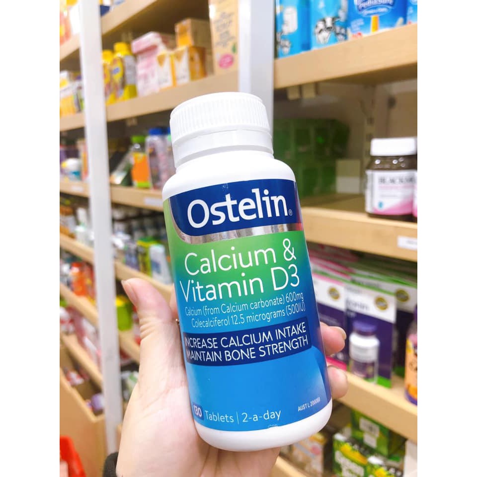 [CHUẨN AIR] Ostelin Calcium & Vitamin D3 Úc, Bổ Sung Canxi Cho Bà Bầu Hộp 130 Viên