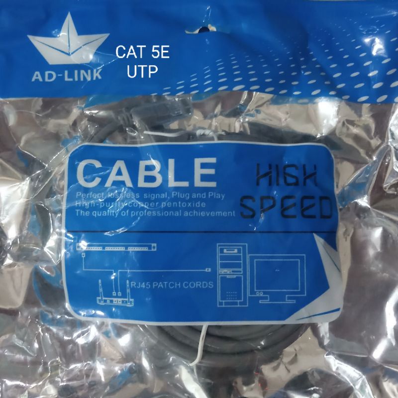 Cáp mạng LAN CAT5E UTP AD-LINK Highspeed bấm sẵn 2 đầu RJ45