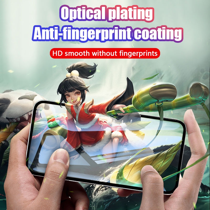 [Không bao giờ vỡ] kính cường lực Nhám Full Màn Chống Vân Tay dẻo Chống Tia Sáng Xanh Cho iPhone 14 13 12 11 Pro Max 13 Mini X XS XR 6 6S 7 8 Plus