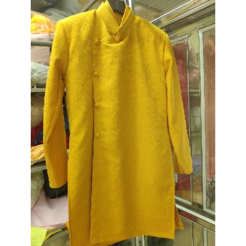 ÁO DÀI NAM GẤM XỐP KÈM HÌNH THẬT