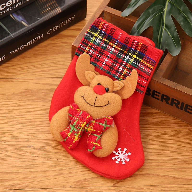 Vớ đựng kẹo họa tiết ông già noel/ người tuyết/ tuần lộc dễ thương