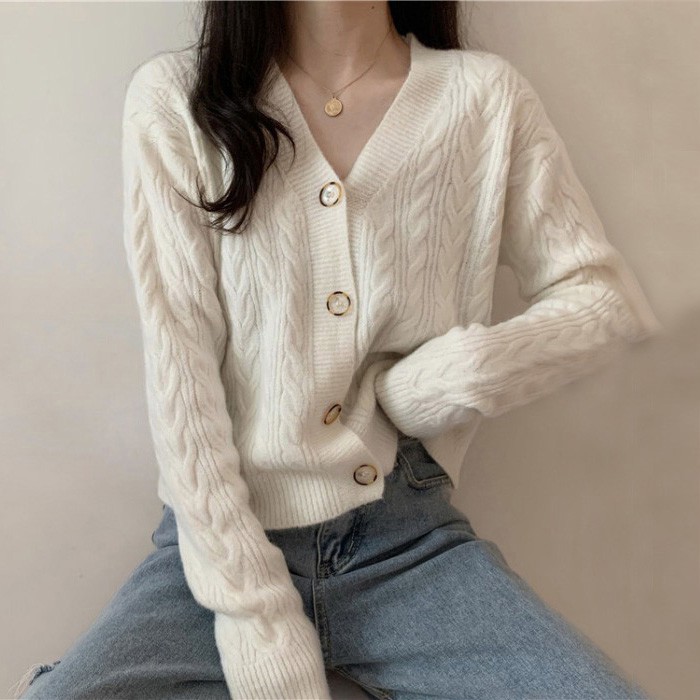 Áo khoác len cardigan