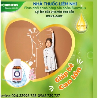 Vitamin bao kép BioAmicus D3 K2-MK7