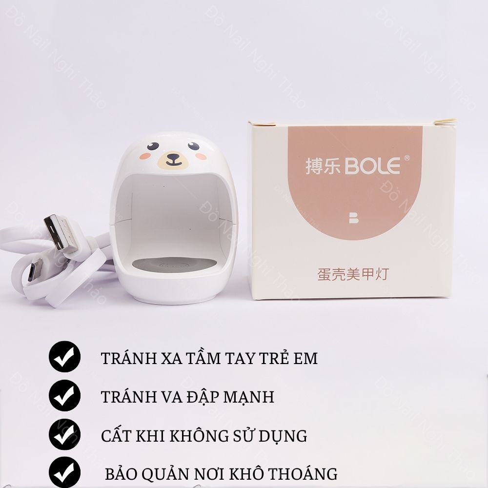 Máy hơ gel mini quả trứng