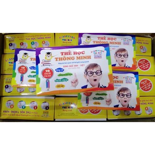 Combo 7 bộ thẻ nhỏ 416 thẻ 16 chủ đề song ngữ anh - việt