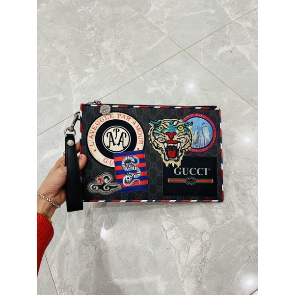 G.U.C.C.I M.en's N.ight C.ourrier G.G S.upreme P.ouch 473915 👉Made in Italy 👉Độ mới 98% ✅