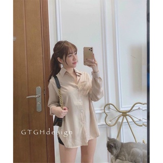 💟Áo sơ mi lụa tăm chất siêu đẹp. Size S M