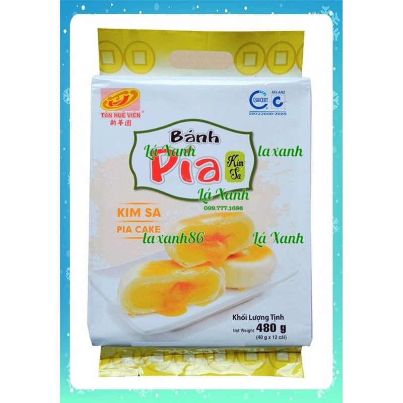 Gói 12 Cái Bánh Pía Kim Sa Mini Đậu Xanh Trứng Muối THV