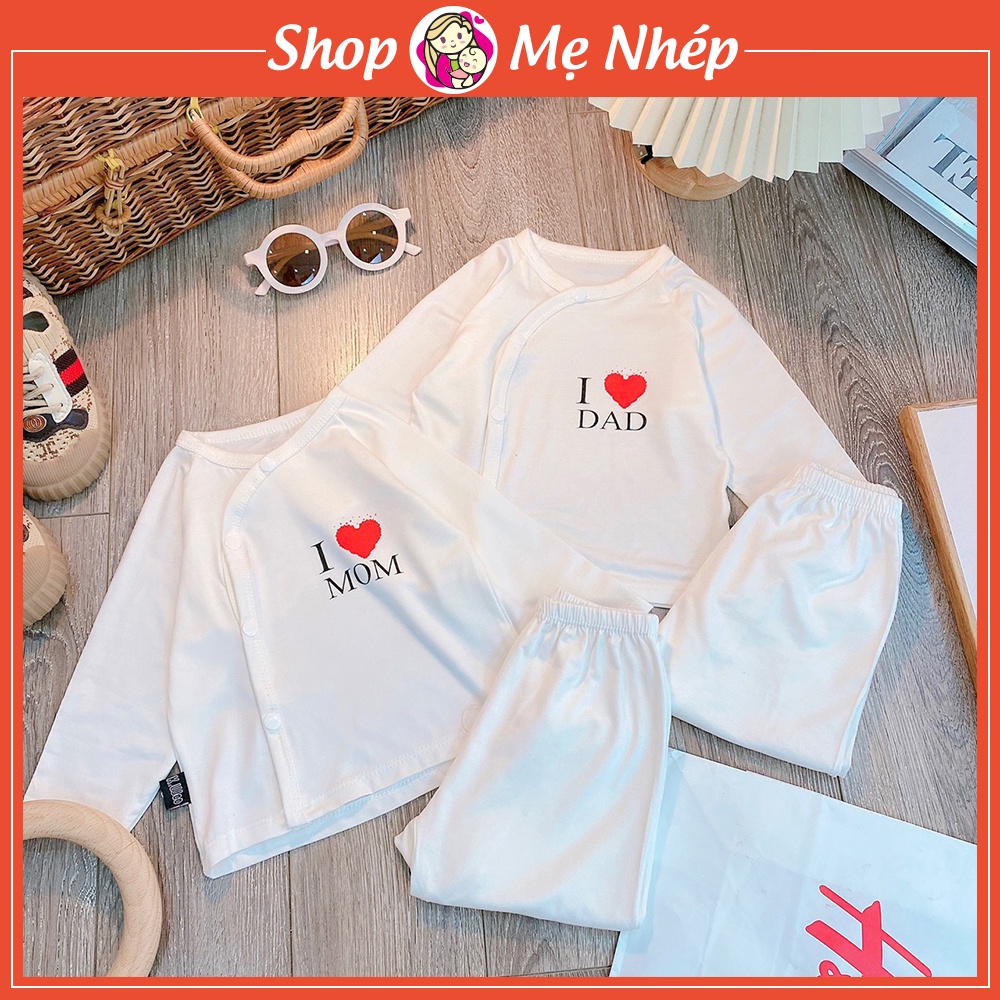 Bộ dài tay cúc giữa cho bé trai, bé gái chất liệu thun lạnh, thoáng mát, thấm hút mồ hôi tốt (KW01)