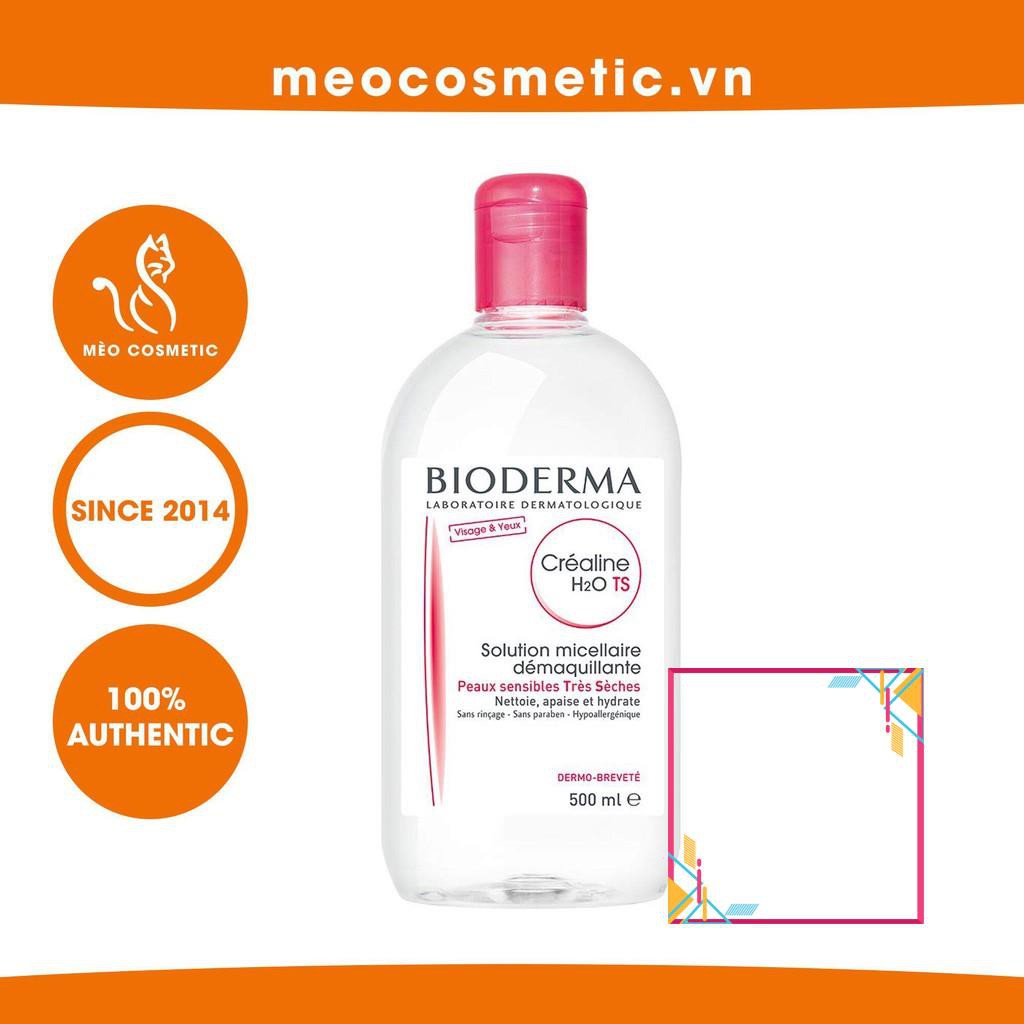 Nước Tẩy Trang Bioderma 500ml Hồng  Créaline H20 - Nước Tẩy Trang Cho Mọi Loại Da (100ml ~ 500ml)