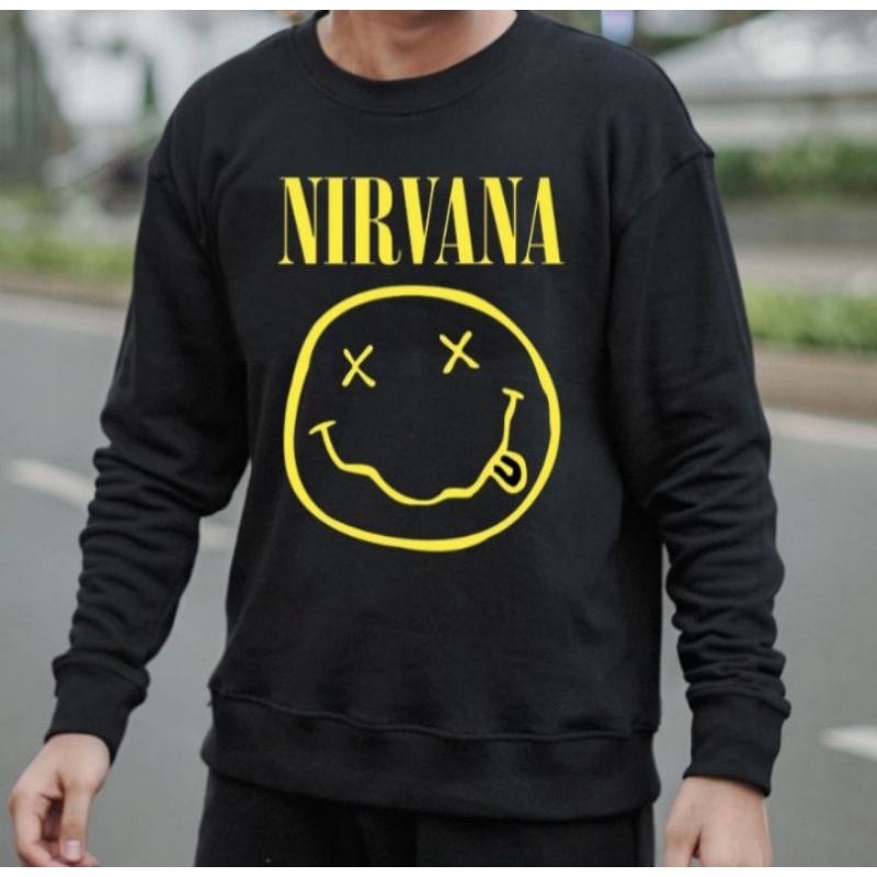 Áo Sweater Nirvana Cổ Tròn Thiết Kế Đơn Giản Hợp Thời Trang | BigBuy360 - bigbuy360.vn