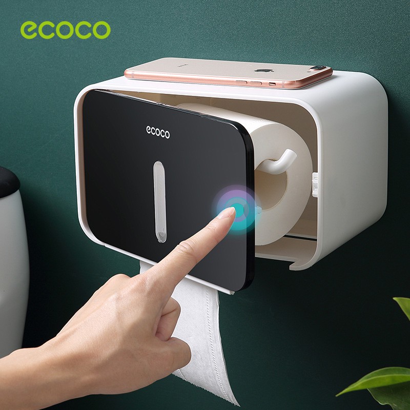 [Ecoco-E1903] Kệ đựng giấy vệ sinh treo tường - Hộp giấy đa năng sang trọng