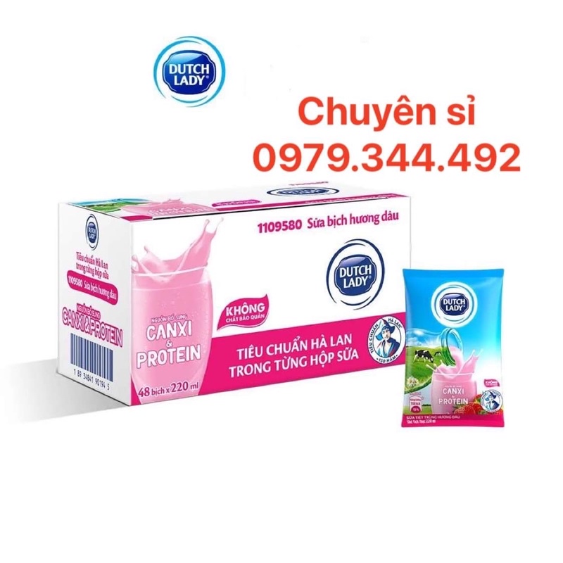 SỮA TƯƠI BỊCH DÂU 220ml-48b/thung