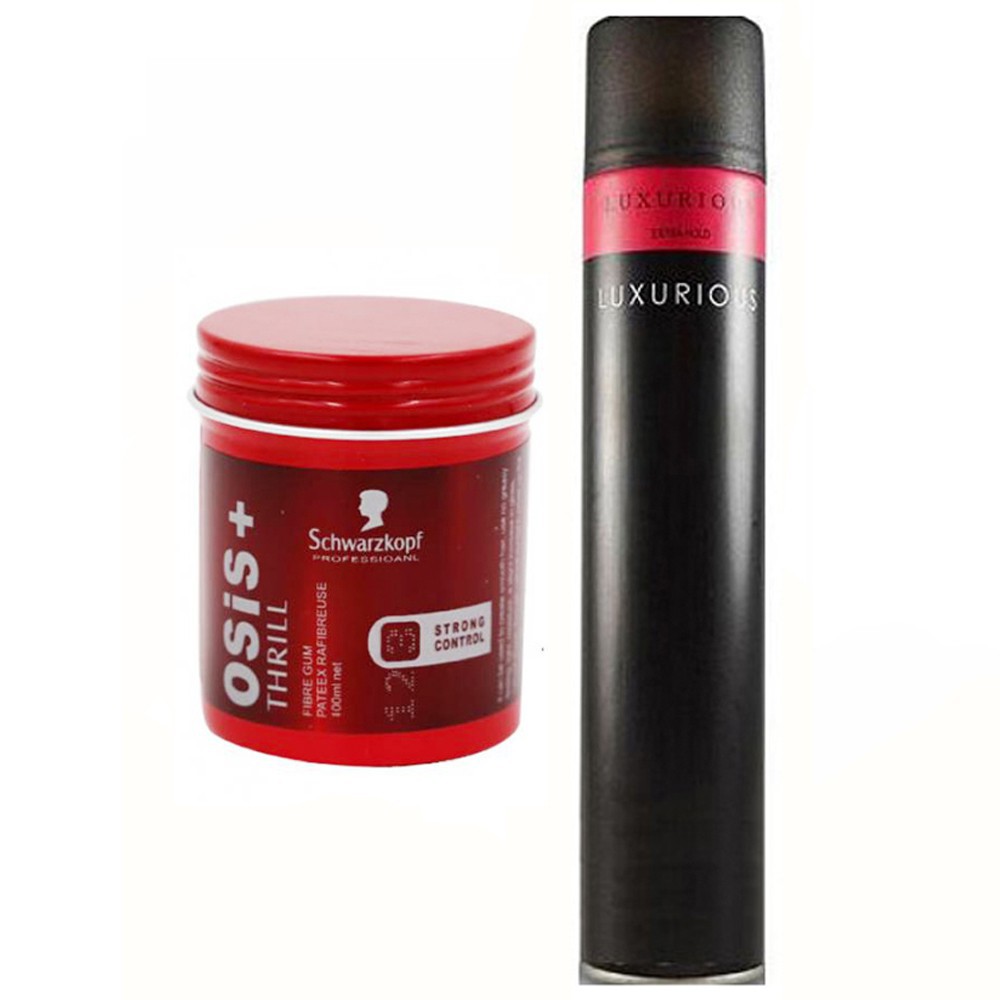 Combo Sáp Vuốt Tóc Osis Và Gôm Luxurious loại 1