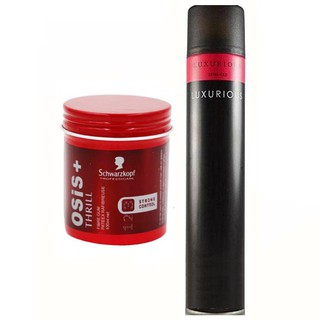 Combo Sáp Vuốt Tóc Osis Và Gôm Luxurious loại 1