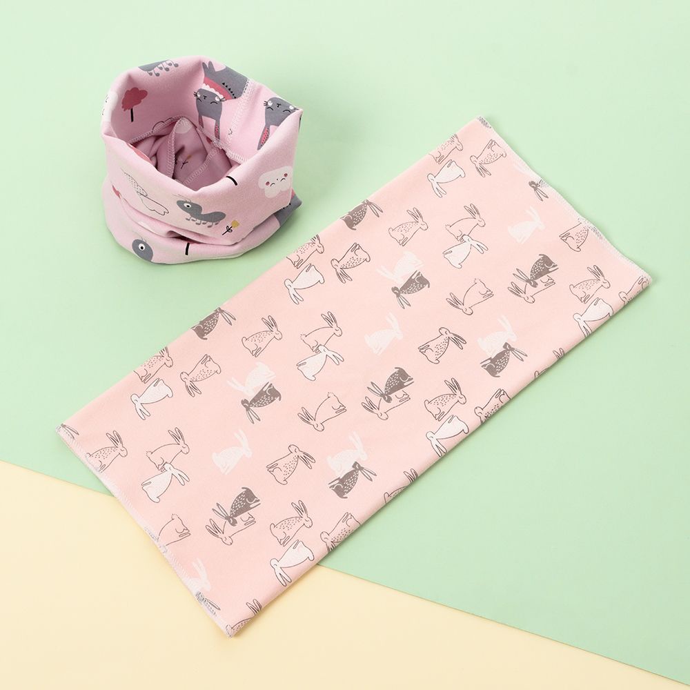 Khăn Choàng Cổ Cotton Họa Tiết Hoạt Hình Nhiều Màu Sắc Cho Bé