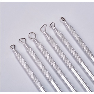 Dụng cụ làm gốm, nặn đất sét 6 chi tiết (kèm mút làm mịn đất)