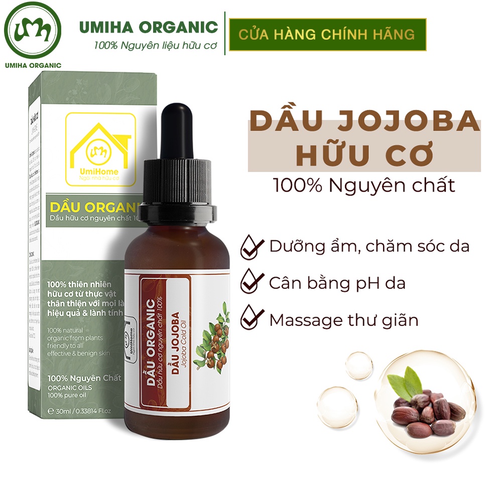 Dầu Jojoba hữu cơ UMIHA nguyên chất | Jojoba Oil 100% Organic 10ml