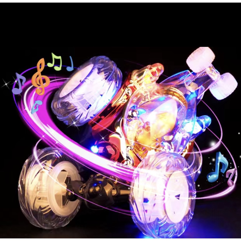 Xe ô tô đua 4 bánh Heo Peppa  lăn xoay 360 độ điều khiển từ xa có đèn nhạc MH: 9000000129-9000000130