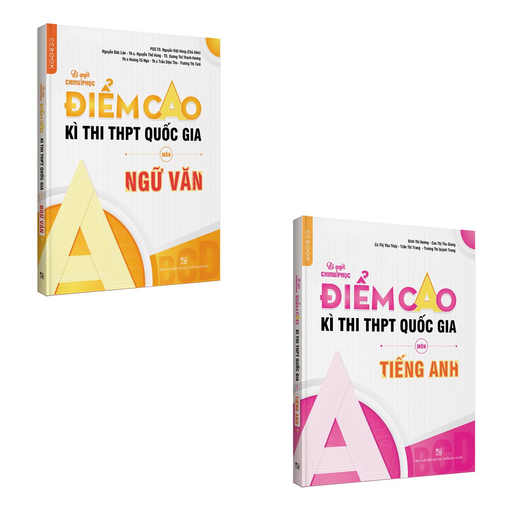 Sách - Combo luyện thi điểm cao môn Ngữ văn - Tiếng Anh - NXB Đại học Quốc gia Hà Nội