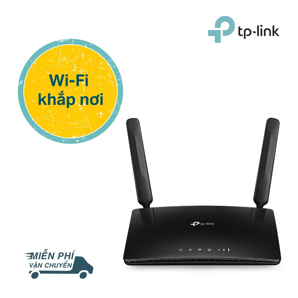 TP-Link Bộ phát Wifi 4G LTE chuẩn N 300Mbps Tăng tốc độ download nhanh - TL-MR6400