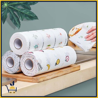Cuộn khăn giấy lau đa năng và cọc gỗ