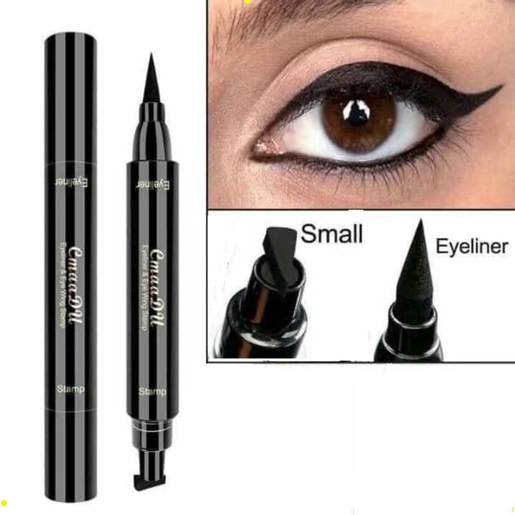 Bút Kẻ Mắt nước 2 Đầu nội địa trung Cmaadu QIC định hình , bút kẻ chống nhòe không thấm nước MAG