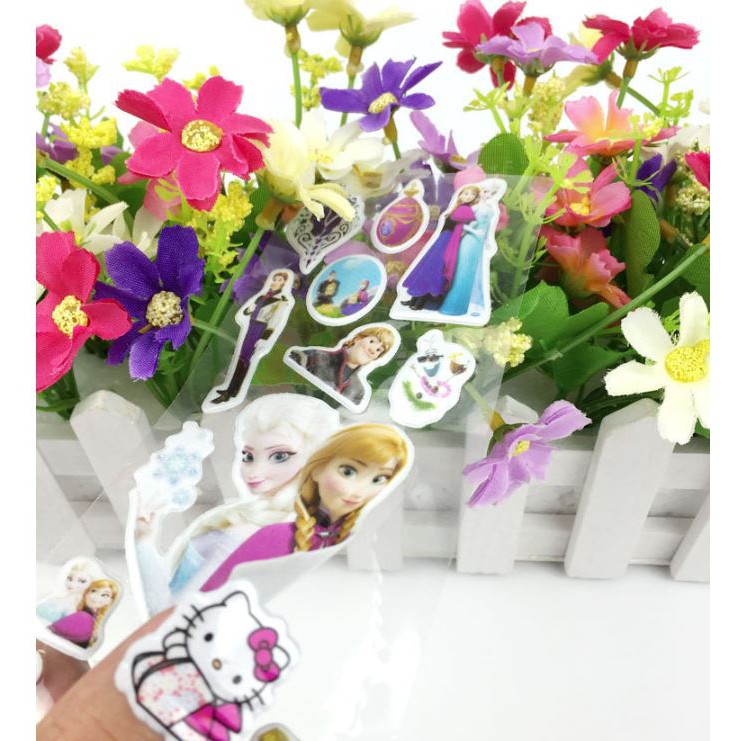 Sticker Dán Trang Trí Hoạt Hình Công Chúa Disney