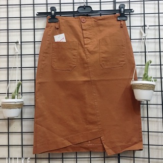 Váy cam kiểu tà xéo