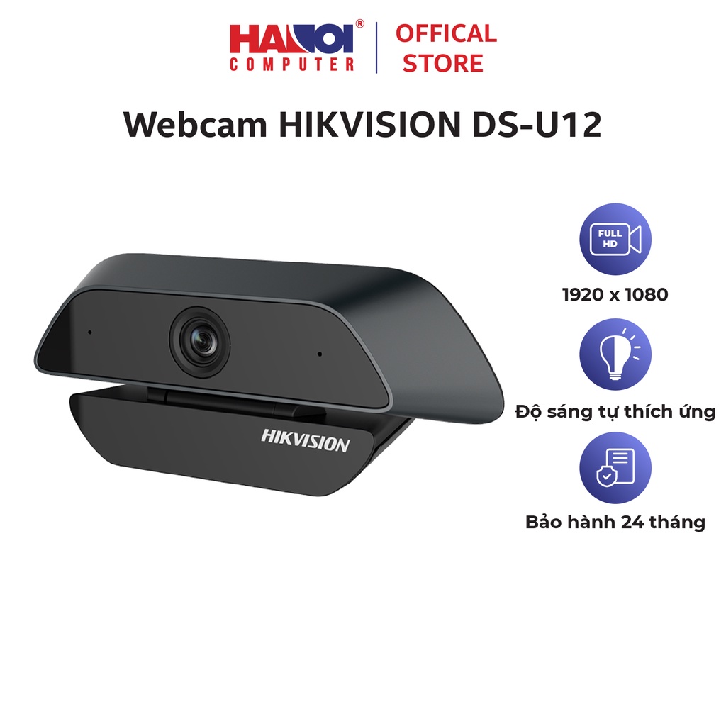 Webcam HIKVISION DS-U12 chất lượng cao với độ phân giải 1920 × 1080