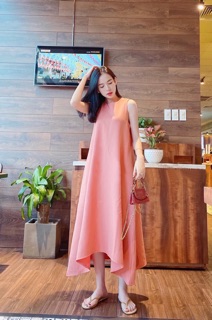 Đầm suông hồng ruốc (kèm hình thật)
