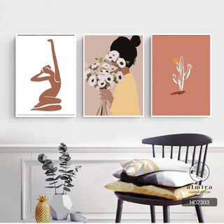 Tranh Canvas gam màu pastel HOT nhất 2020 trang trí phòng - tặng đinh treo 3 chân [H023]