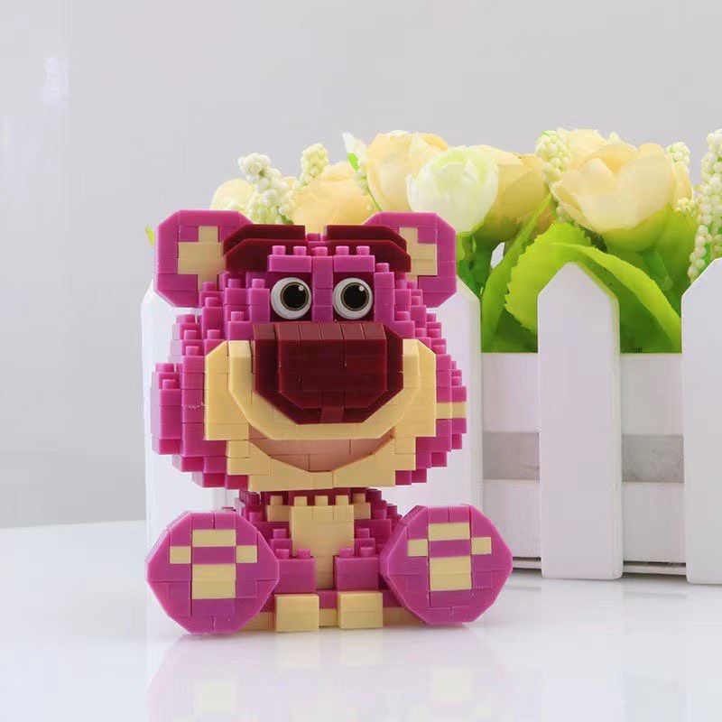 Bộ xếp hình Mini Hình Gấu Lotso dễ thương (14 tuổi +)