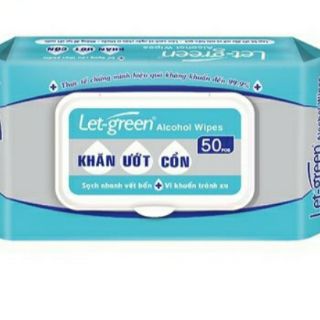 BỊCH KHĂN GIẤY ƯỚT CỒN LET- 50 MIẾNG