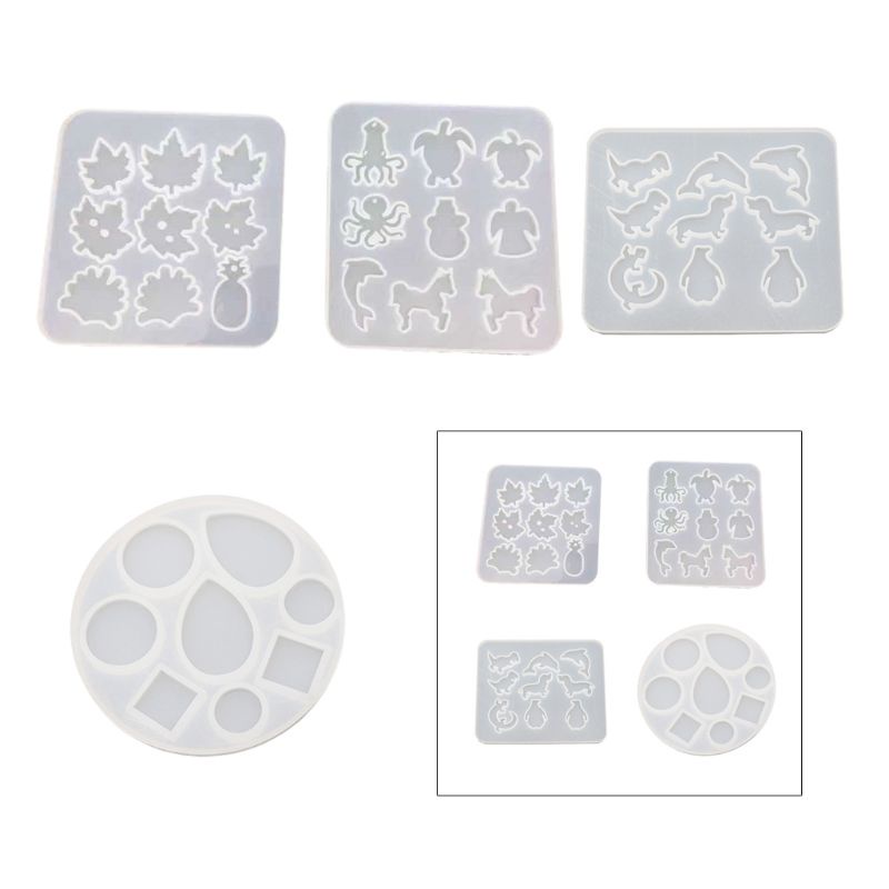 Khuôn Silicone Làm Mặt Vòng cổ Hình Lá Phong