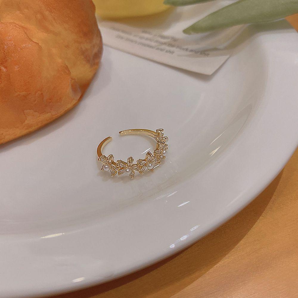 Nhẫn VANES1 Thời Trang Hình Hoa Cổ Điển Ngọt Ngào Cho Nữ