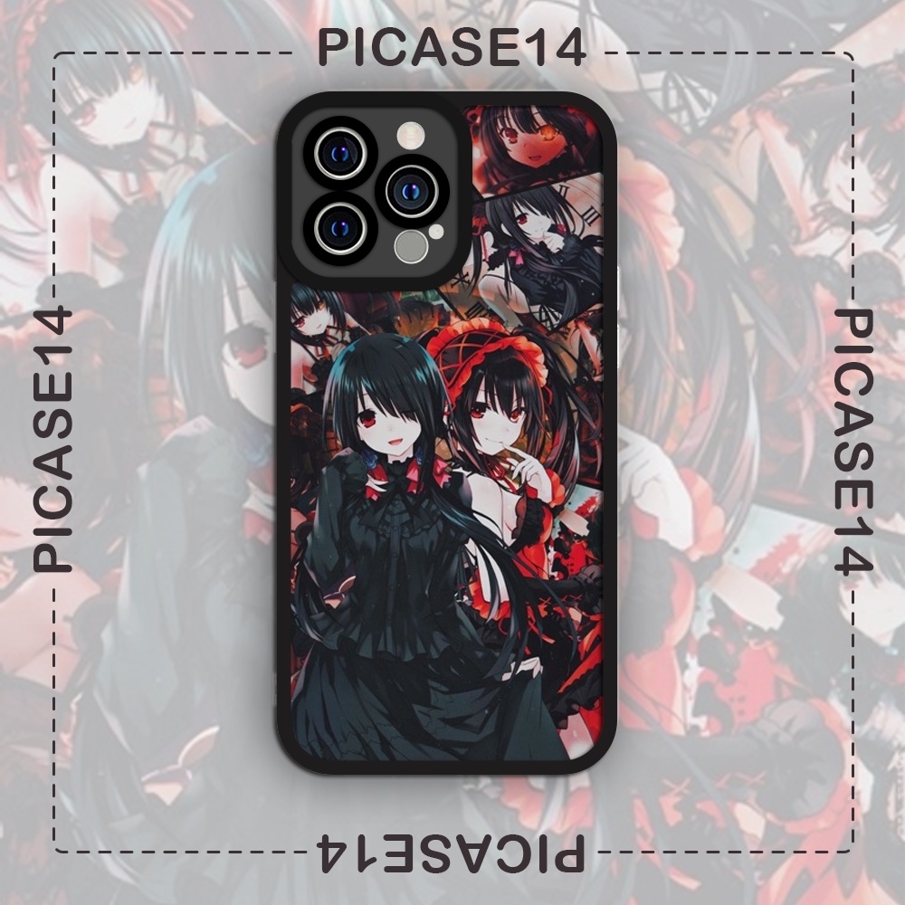 Ốp iphone in nhân vật Kurumi viền đen dành cho 6/6plus/6splus/7/7plus/8/8plus/x/xr/xs/11/12/pro/max/plus/promax