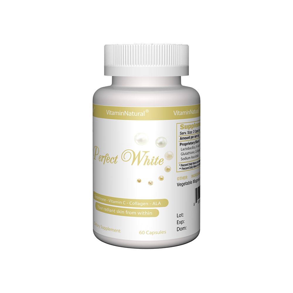 Viên uống đẹp da collagen Perfect White giúp trắng da, sáng da, giảm nám và ngăn ngừa lão hóa da (60 viên) | BigBuy360 - bigbuy360.vn