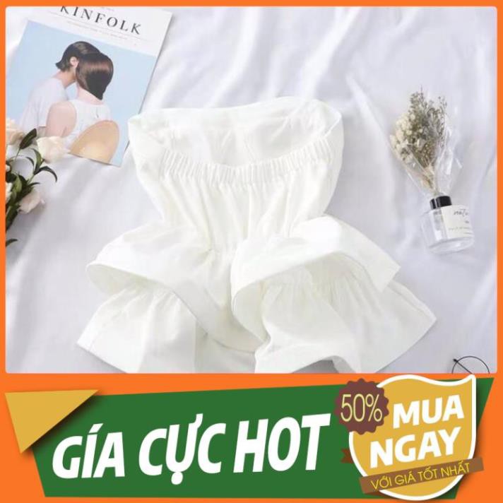 SIÊU BÈO SIÊU RẺ RẺ MẠT áo peplum bèo xếp tầng cúp ngực crotop nhún eo quảng châu