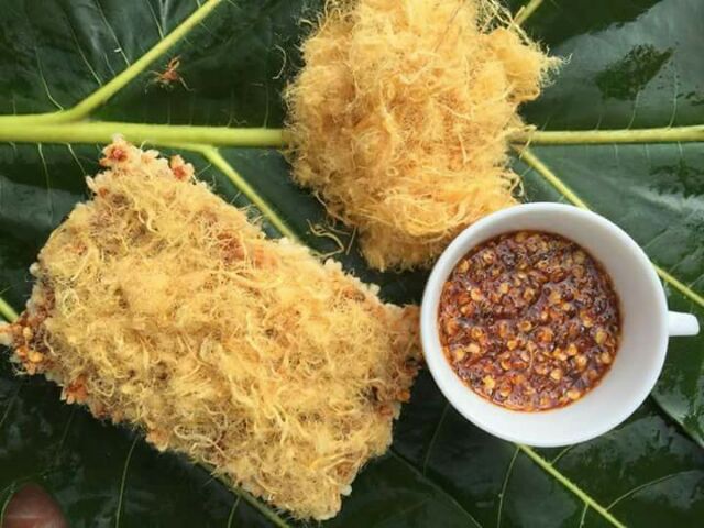 Cơm cháy chà bông trứng muối Rộp Rộp