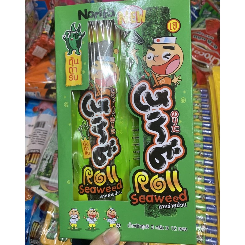 snack rong biển tao kae noi big roll hộp 12 gói