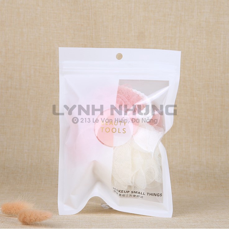 Bông tắm tròn vải lưới mềm mại cao cấp, bông tắm tạo bọt C053