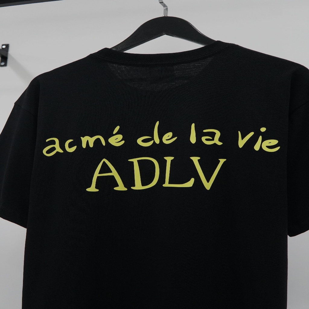 Áo Thun ADLV Glossy Unisex Màu Đen Hot Trend  - Cao Cấp Chống Bông Tróc