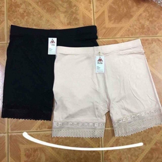 QUÂN MẶC VÁY COTTON CHÂN REN